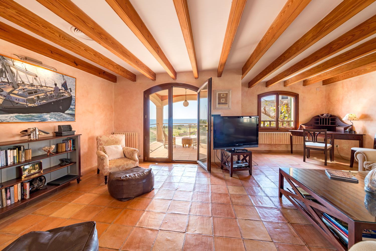 Mallorca Finca Haus Mit Pool Direkt Am Meer Es Trenc, Bootstour Moeglich Sa Ràpita Exterior foto