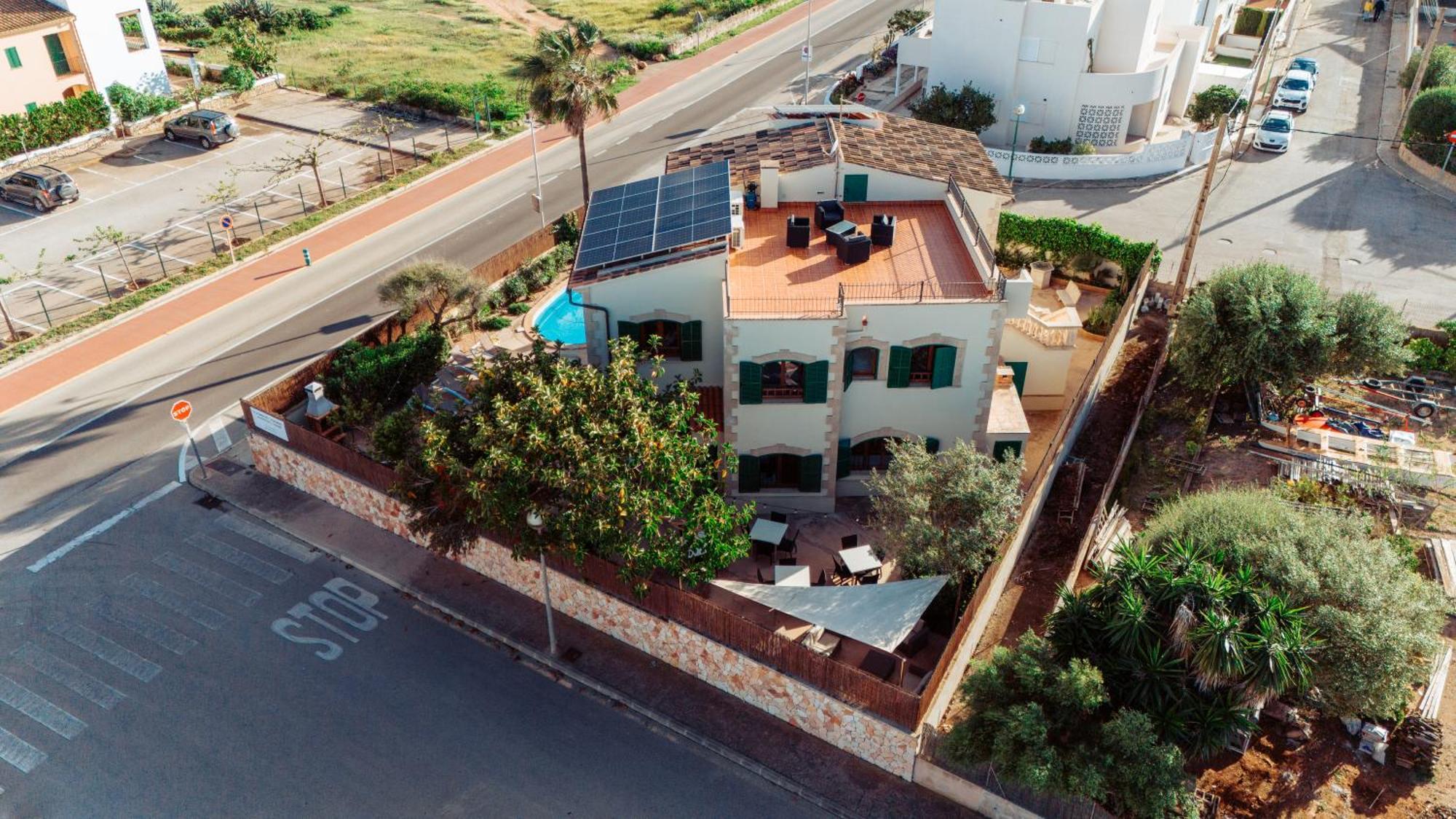 Mallorca Finca Haus Mit Pool Direkt Am Meer Es Trenc, Bootstour Moeglich Sa Ràpita Exterior foto